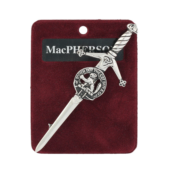 Art Pewter Kilt Pin Macpherson