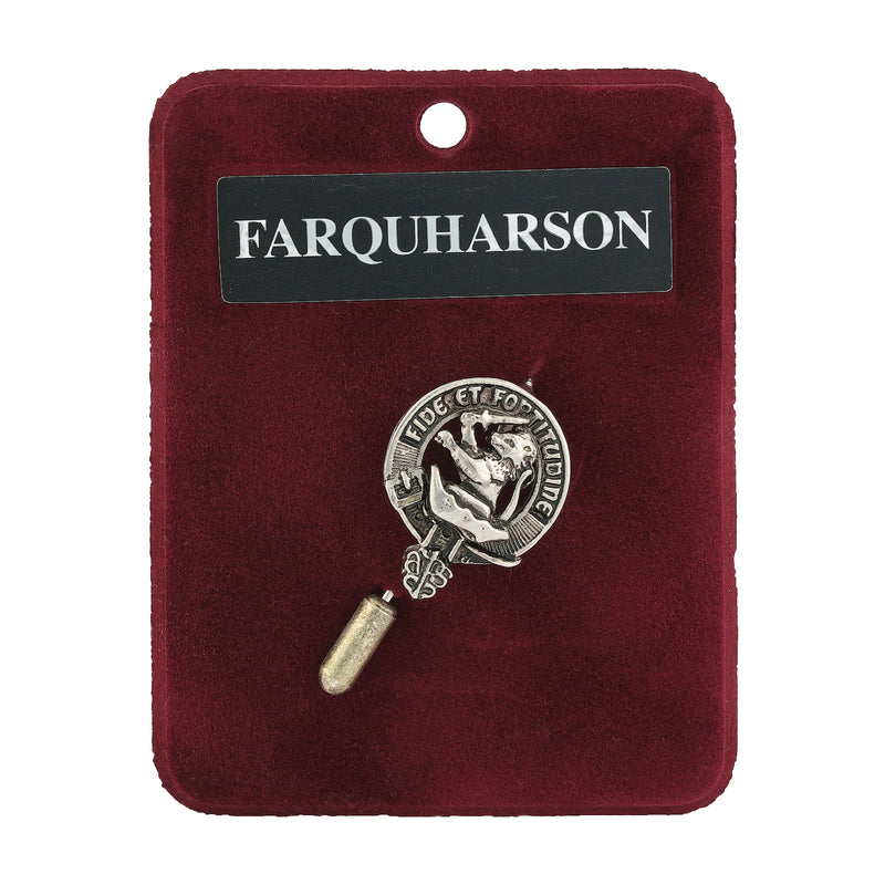 Art Pewter Lapel Pin Farquharson