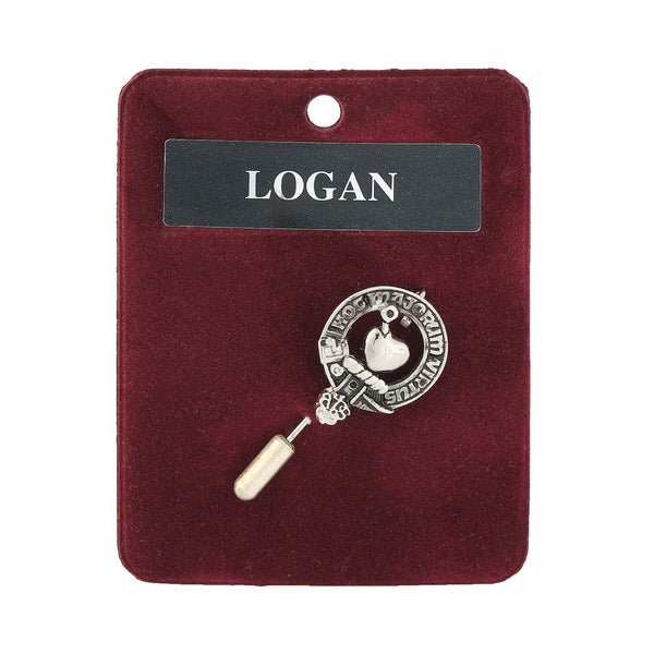 Art Pewter Lapel Pin Logan