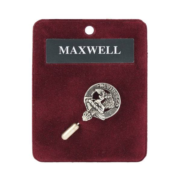 Art Pewter Lapel Pin Maxwell