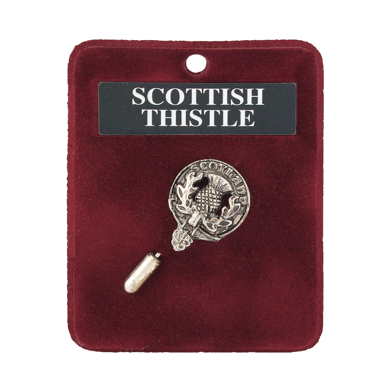 Art Pewter Lapel Pin Scots Thistle