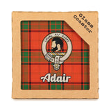 Clan Glass Coaster Adair