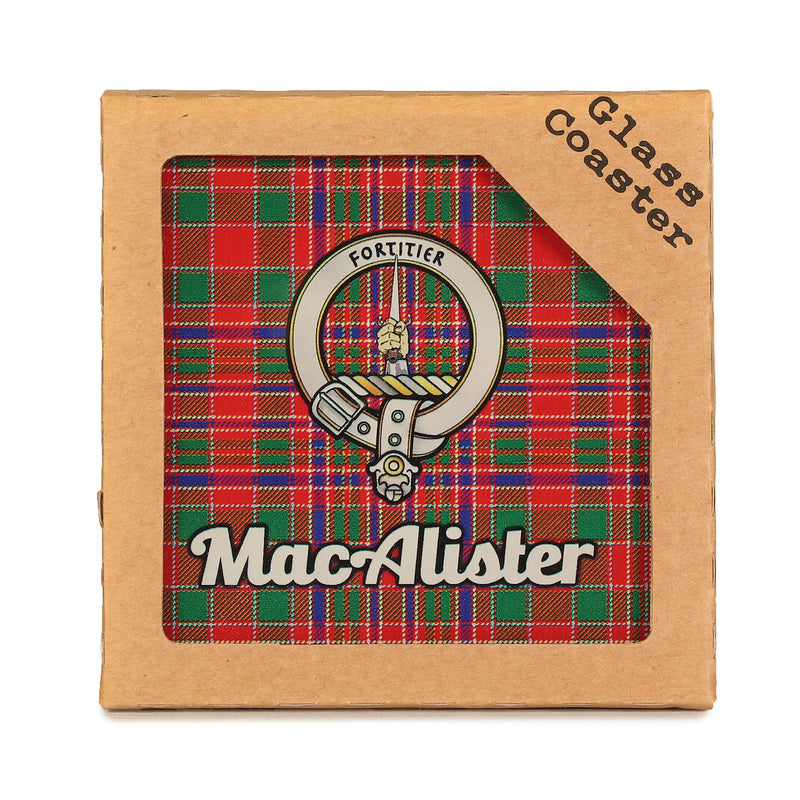 Clan Glass Coaster Macalister