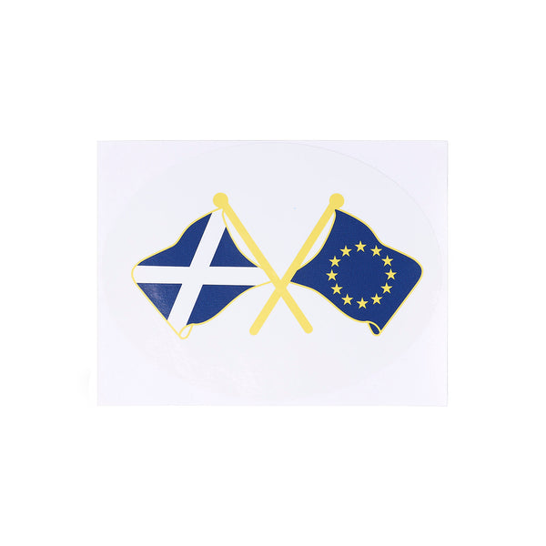 Sticker Saltire/Eu Dbl Flags