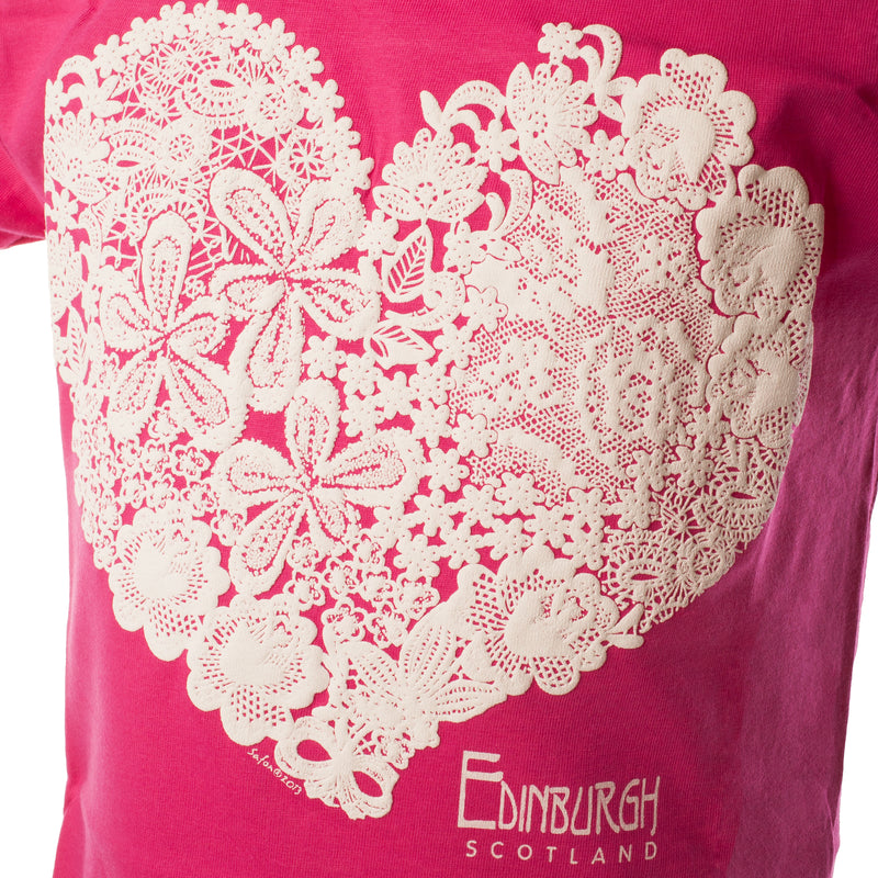 Lace Heart Edinburgh Kids T-Shirt