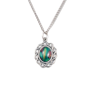 Heathergem Small Oval Pewter Pendant