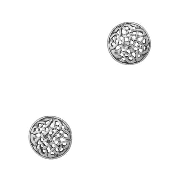 Celtic Niamh Silver Stud Earrings