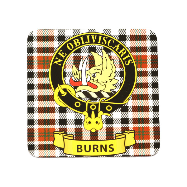 Kc Clan Square Cork Coaster Burns