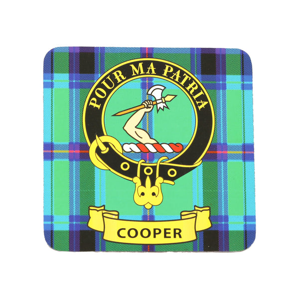 Kc Clan Square Cork Coaster Cooper