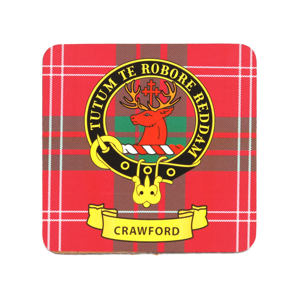 Kc Clan Square Cork Coaster Crawford