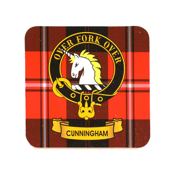 Kc Clan Square Cork Coaster Cunningham