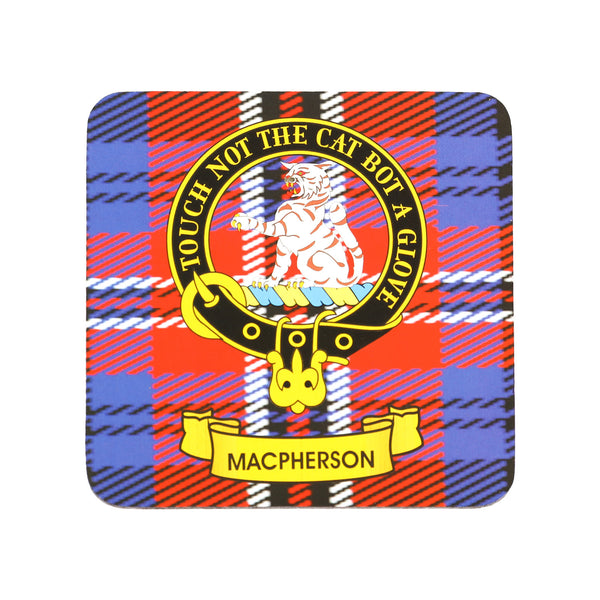 Kc Clan Square Cork Coaster Macpherson