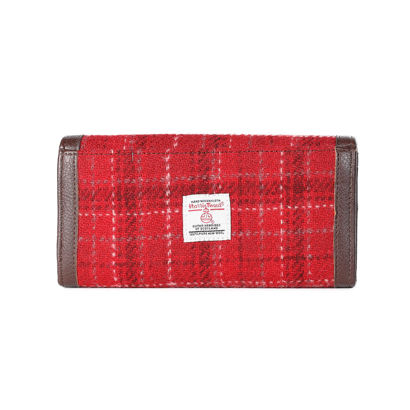 Harris Tweed Purse - Bute Red Check