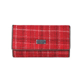 Harris Tweed Large Purse - Tiree Red Check