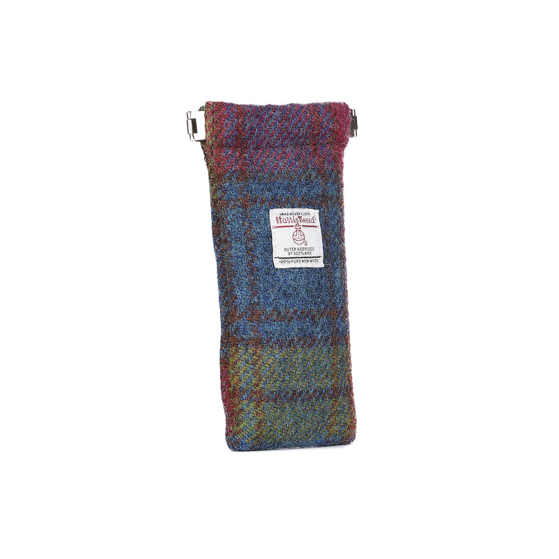 Harris Tweed Glasses Case Multi Colour Tartan