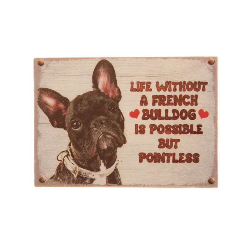 Pet Fridge Magnet Small French Bulldog Black And White