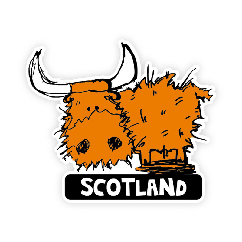 Highland Cow Scotland Sticker