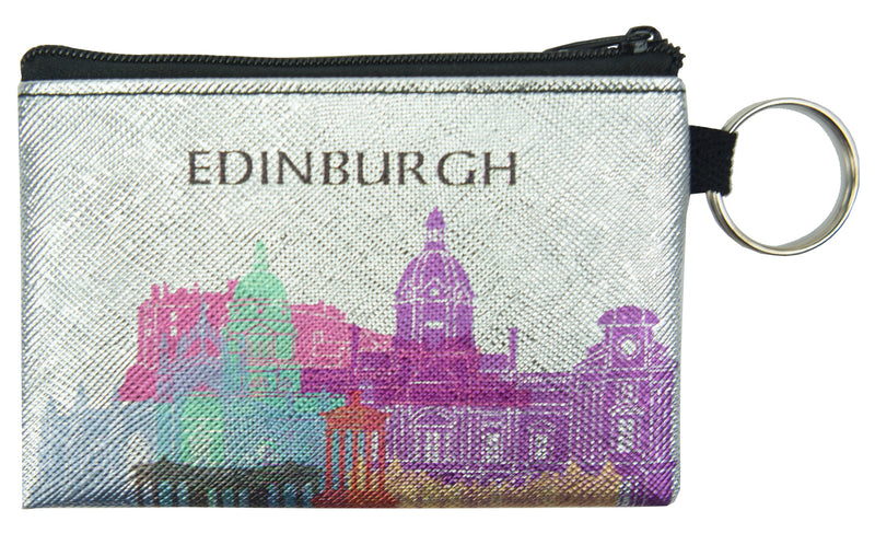 Silver Edinburgh Skyline Coin Purse