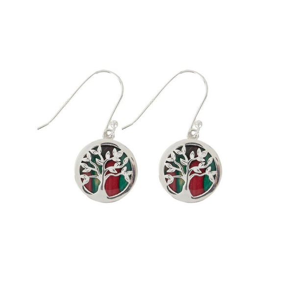 Tree Of Life Silver Earrings