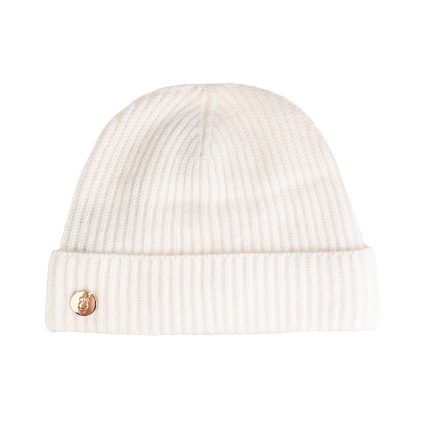 Bardot Rib Turn-Up Hat - Dunedin Cashmere